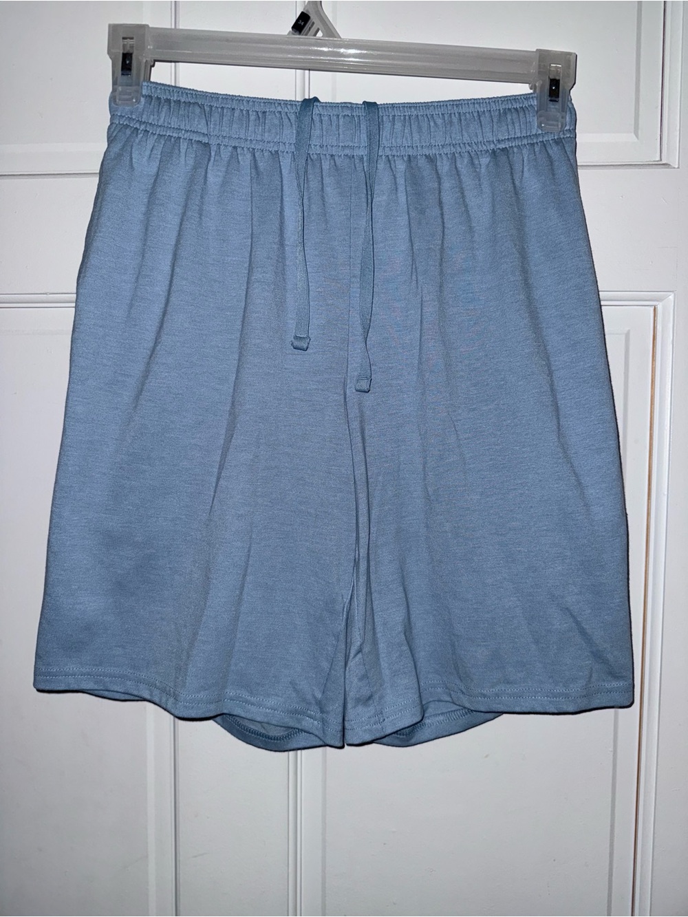 Athletic Works Men's Sky Blue Elastic-Waist Athletic Shorts